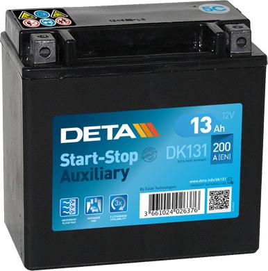 DETA DK131 - Стартерна акумуляторна батарея, АКБ autozip.com.ua