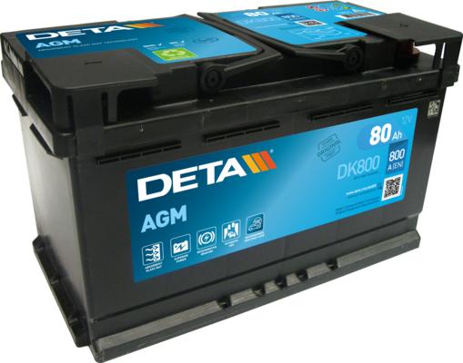 DETA DK800 - Стартерна акумуляторна батарея, АКБ autozip.com.ua