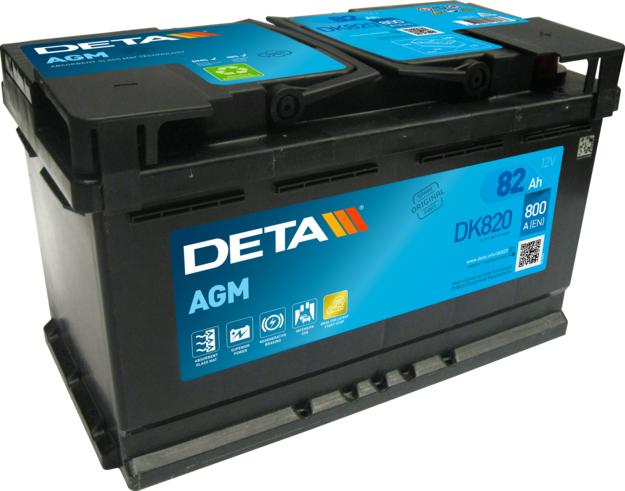 DETA DK820 - Стартерна акумуляторна батарея, АКБ autozip.com.ua