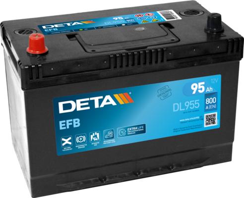 DETA DL955 - Стартерна акумуляторна батарея, АКБ autozip.com.ua
