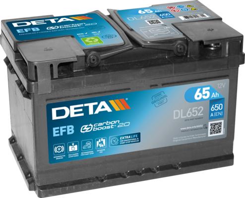 DETA DL652 - Стартерна акумуляторна батарея, АКБ autozip.com.ua