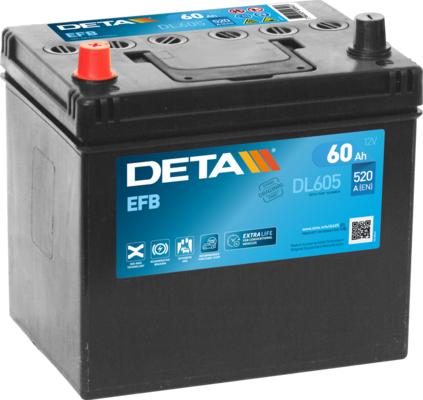 DETA DL605 - Стартерна акумуляторна батарея, АКБ autozip.com.ua