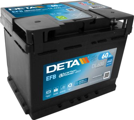 DETA DL600 - Стартерна акумуляторна батарея, АКБ autozip.com.ua