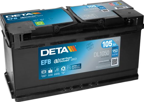 DETA DL1050 - Стартерна акумуляторна батарея, АКБ autozip.com.ua