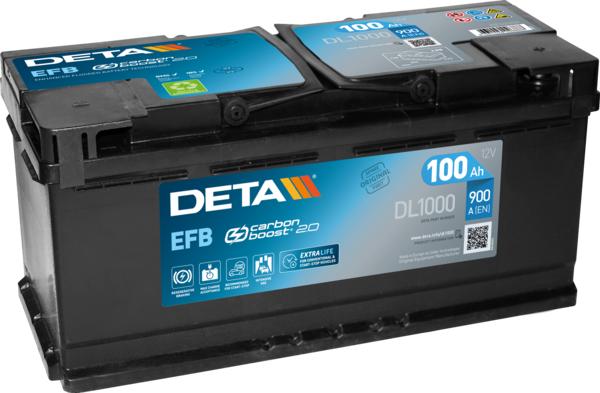 DETA DL1000 - Стартерна акумуляторна батарея, АКБ autozip.com.ua