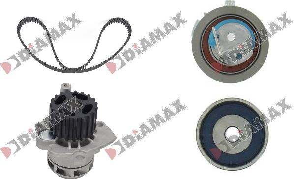 Diamax A6010WP - Водяний насос + комплект зубчатого ременя autozip.com.ua