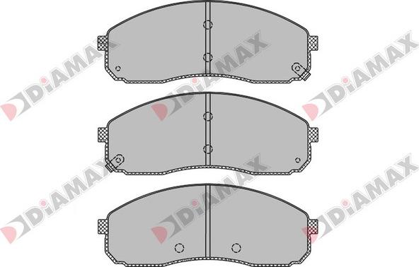 Diamax N09446 - Гальмівні колодки, дискові гальма autozip.com.ua