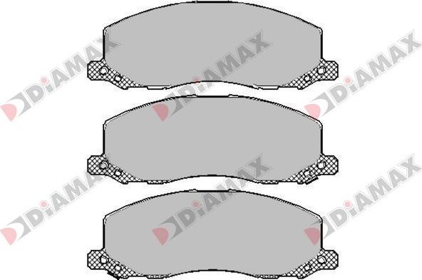 Diamax N09454 - Гальмівні колодки, дискові гальма autozip.com.ua