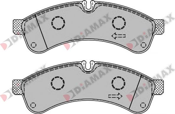 Diamax N09451 - Гальмівні колодки, дискові гальма autozip.com.ua
