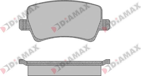 Diamax N09458 - Гальмівні колодки, дискові гальма autozip.com.ua
