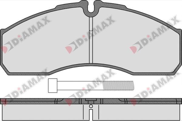 Diamax N09452 - Гальмівні колодки, дискові гальма autozip.com.ua