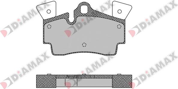 Diamax N09462 - Гальмівні колодки, дискові гальма autozip.com.ua