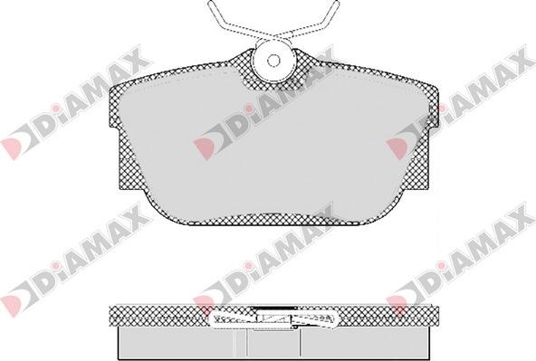 Diamax N09406 - Гальмівні колодки, дискові гальма autozip.com.ua