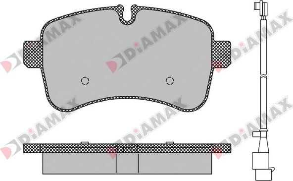 Diamax N09403A - Гальмівні колодки, дискові гальма autozip.com.ua