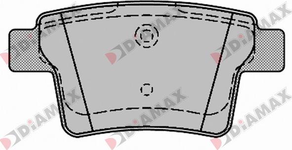 Diamax N09414 - Гальмівні колодки, дискові гальма autozip.com.ua