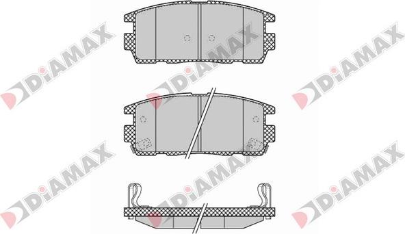 Diamax N09413 - Гальмівні колодки, дискові гальма autozip.com.ua