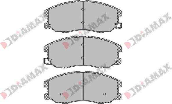 Diamax N09412 - Гальмівні колодки, дискові гальма autozip.com.ua