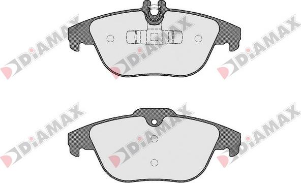 Diamax N09482 - Гальмівні колодки, дискові гальма autozip.com.ua