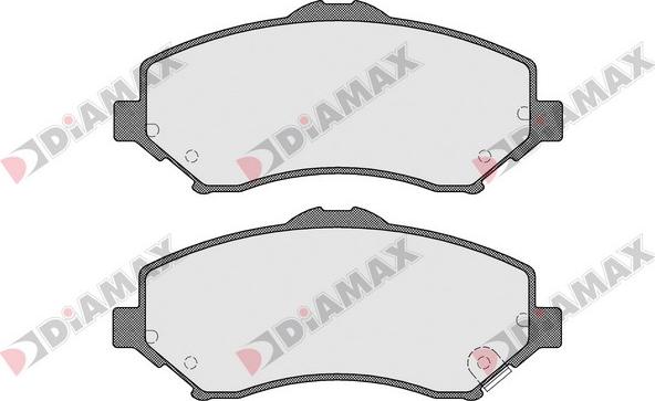 Diamax N09487 - Гальмівні колодки, дискові гальма autozip.com.ua