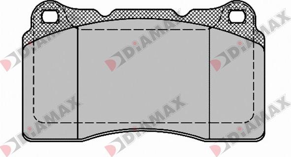 Diamax N09435 - Гальмівні колодки, дискові гальма autozip.com.ua