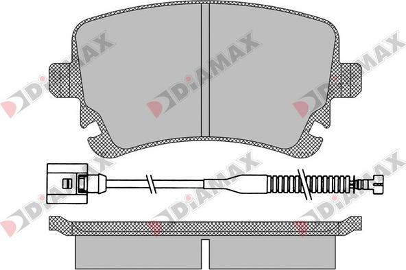 Diamax N09436A - Гальмівні колодки, дискові гальма autozip.com.ua