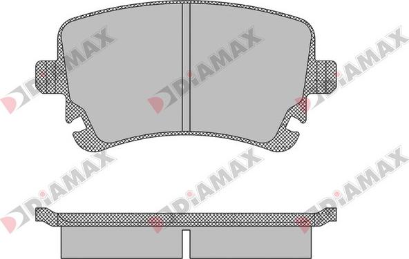 Diamax N09436 - Гальмівні колодки, дискові гальма autozip.com.ua