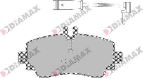 Diamax N09431 - Гальмівні колодки, дискові гальма autozip.com.ua
