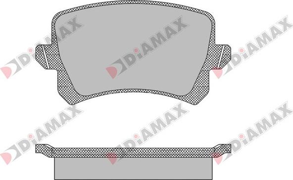 Diamax N09433 - Гальмівні колодки, дискові гальма autozip.com.ua