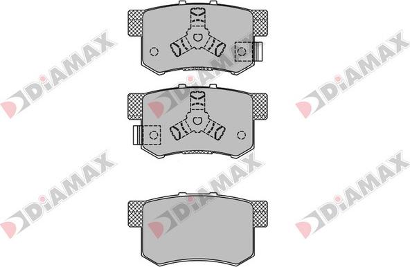 Diamax N09437 - Гальмівні колодки, дискові гальма autozip.com.ua