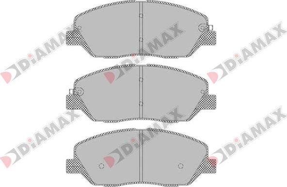 Diamax N09429 - Гальмівні колодки, дискові гальма autozip.com.ua