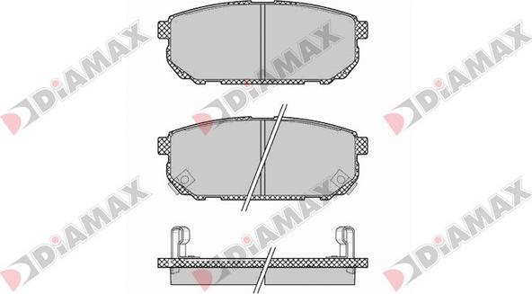 Diamax N09424 - Гальмівні колодки, дискові гальма autozip.com.ua