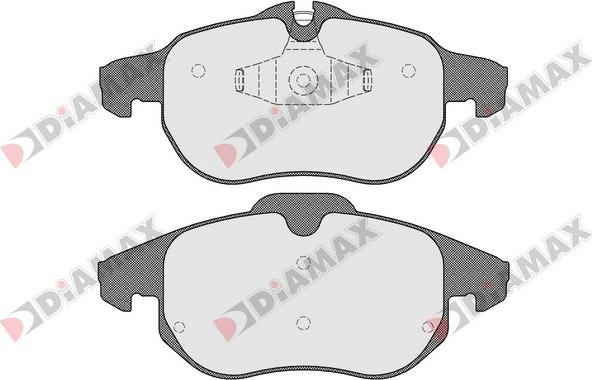 Diamax N09478 - Гальмівні колодки, дискові гальма autozip.com.ua