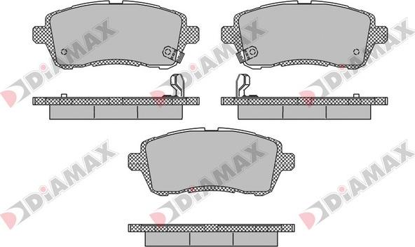 Diamax N09593 - Гальмівні колодки, дискові гальма autozip.com.ua