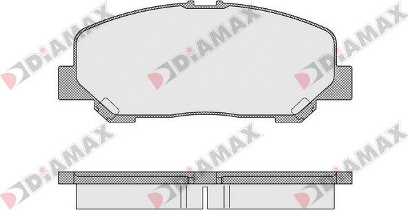 Diamax N09592 - Гальмівні колодки, дискові гальма autozip.com.ua