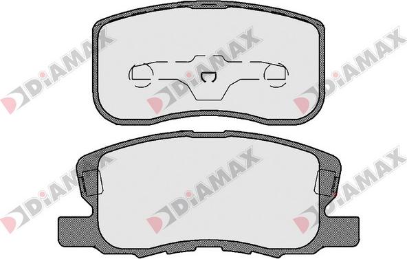 Diamax N09597 - Гальмівні колодки, дискові гальма autozip.com.ua