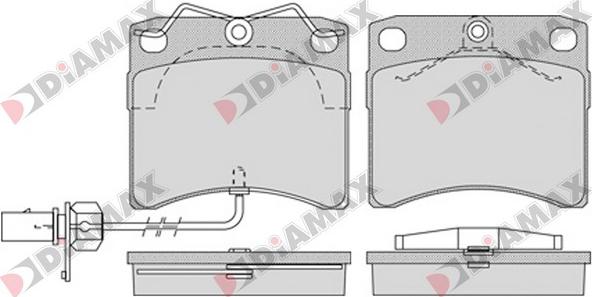 Diamax N09545 - Гальмівні колодки, дискові гальма autozip.com.ua