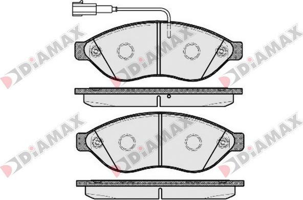 Diamax N09541 - Гальмівні колодки, дискові гальма autozip.com.ua