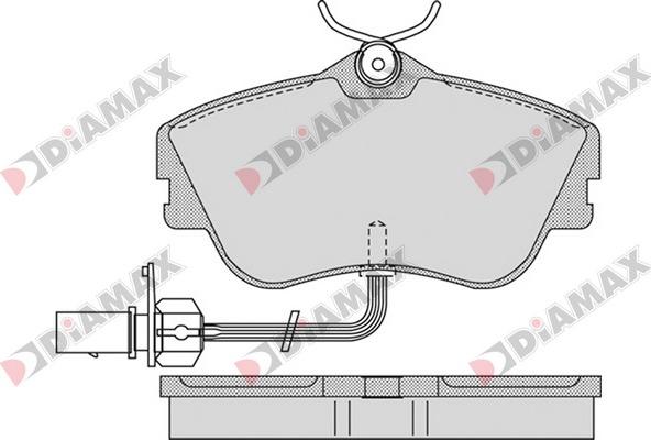 Diamax N09548 - Гальмівні колодки, дискові гальма autozip.com.ua