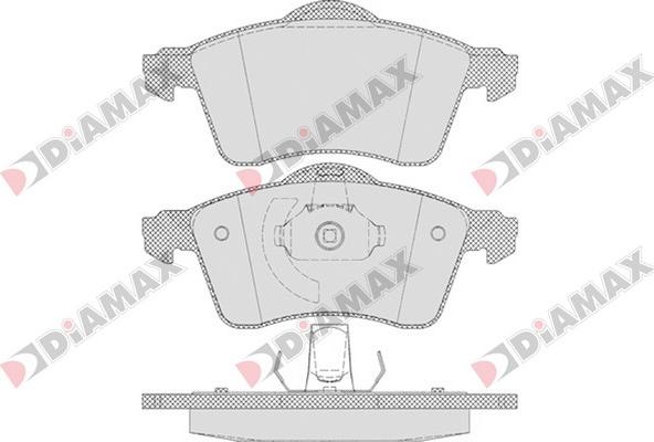 Diamax N09559 - Гальмівні колодки, дискові гальма autozip.com.ua