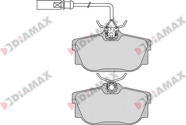 Diamax N09550 - Гальмівні колодки, дискові гальма autozip.com.ua