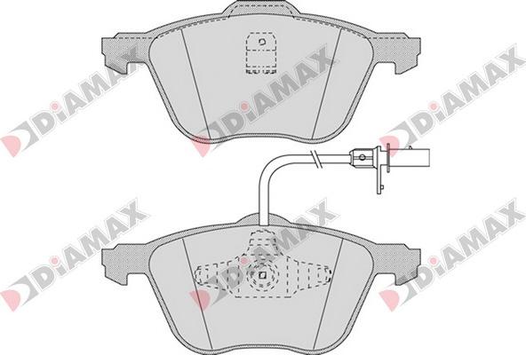 Diamax N09551 - Гальмівні колодки, дискові гальма autozip.com.ua