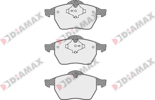 Diamax N09558 - Гальмівні колодки, дискові гальма autozip.com.ua