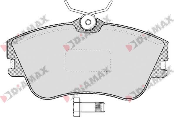 Diamax N09564 - Гальмівні колодки, дискові гальма autozip.com.ua