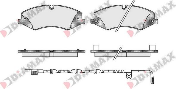 Diamax N09509A - Гальмівні колодки, дискові гальма autozip.com.ua