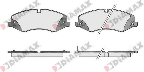 Diamax N09509 - Гальмівні колодки, дискові гальма autozip.com.ua