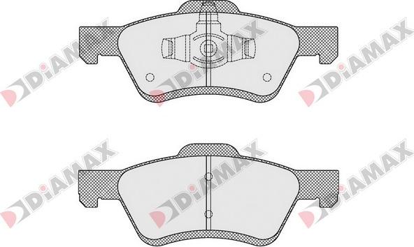 Diamax N09514 - Гальмівні колодки, дискові гальма autozip.com.ua