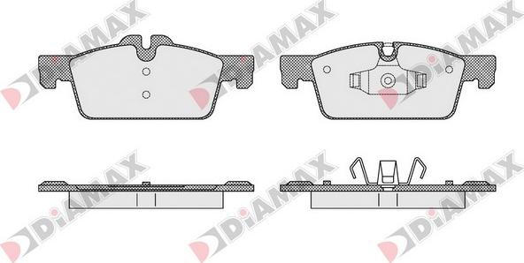 Diamax N09516 - Гальмівні колодки, дискові гальма autozip.com.ua