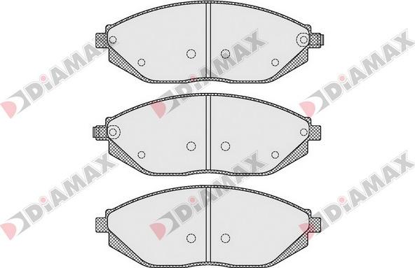 Diamax N09518 - Гальмівні колодки, дискові гальма autozip.com.ua