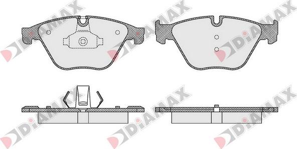 Diamax N09512 - Гальмівні колодки, дискові гальма autozip.com.ua