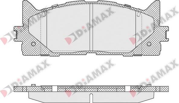 Diamax N09587 - Гальмівні колодки, дискові гальма autozip.com.ua